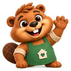 Beavely’s friendly beaver mascot